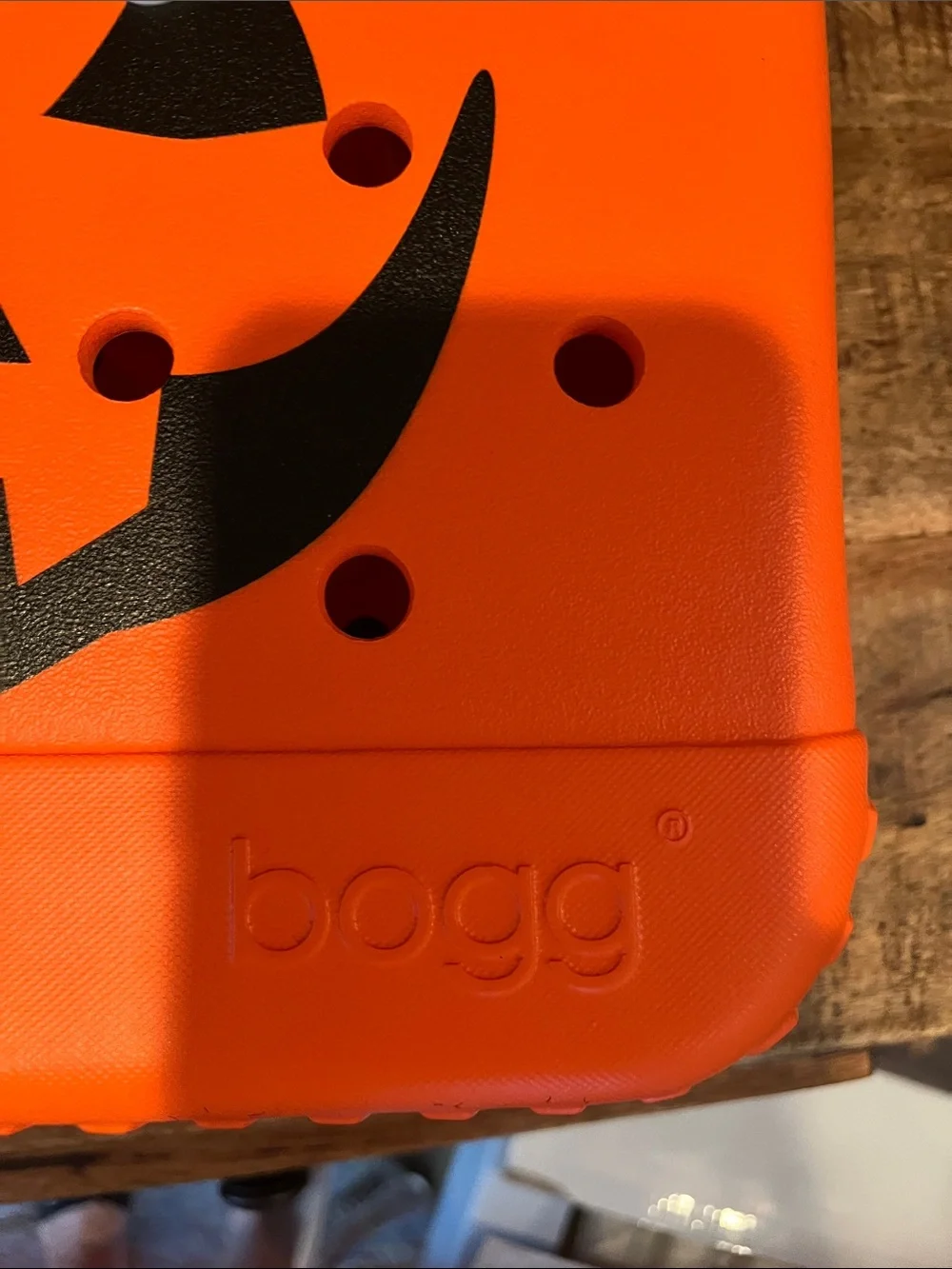 Bogg bitty bag Orange Halloween Jack-O'-Lantern Tote